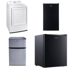 Pallet – 5 Pcs – Bar Refrigerators & Water Coolers, Laundry, Refrigerators – Customer Returns – Galanz, Samsung