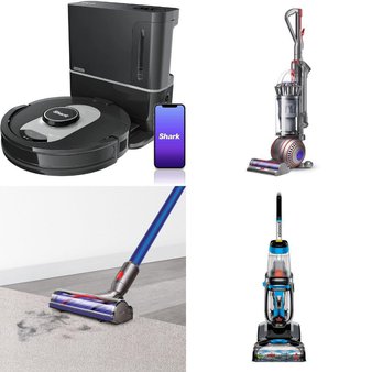 Pallet – 8 Pcs – Vacuums – Damaged / Missing Parts / Tested NOT WORKING – Hoover, Dyson, Bissell, Shark