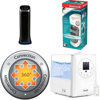 Pallet – 24 Pcs – Humidifiers / De-Humidifiers, Heaters, Accessories – Customer Returns – Honeywell, LEVOIT, Dyna-Glo, Shanhu Foshan