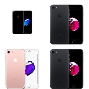 7 Pcs – Apple iPhone 7 – Refurbished (GRADE C – Unlocked) – Models: MN8Q2LL/A, 3C207LL/A, MN8K2LL/A, MN9U2LL/A