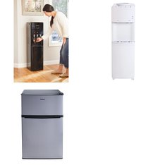 Pallet – 7 Pcs – Bar Refrigerators & Water Coolers – Customer Returns – Primo, Galanz, Great Value