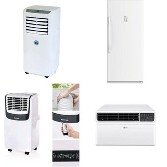 3 Pallets – 19 Pcs – Air Conditioners – Like New, New Damaged Box, Open Box Like New – LG, Honeywell, Keystone, JHS