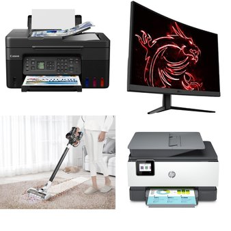 CLEARANCE! Pallet – 34 Pcs – Speakers, Monitors, Vacuums, All-In-One – Customer Returns – onn., MSI, Shark, Onn
