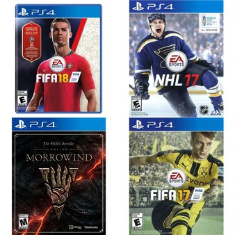 69 Pcs – Sony Video Games – Open Box Like New, Used, New, Like New – FIFA 18 Standard Edition (PlayStation 4), The Elder Scrolls Online: Morrowind (PS4), NHL 17(PS4), FIFA 17 PS4