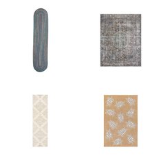 Pallet - 29 Pcs - Decor, Rugs & Mats, Curtains & Window Coverings - Mixed Conditions - Safavieh, Fieldcrest, Radici USA, Unmanifested Home, Window, and Rugs