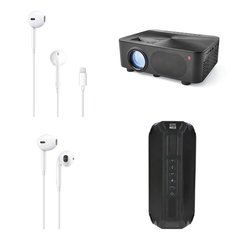APPLE SPECIAL! 1 Pallet - 263 Pcs - In Ear Headphones, Portable Speakers, Projector, All-In-One - Untested Customer Returns - Apple, onn., Altec Lansing, Packed Party