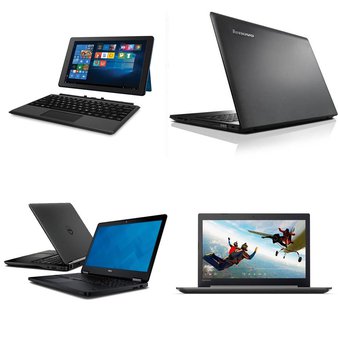 10 Pcs – Laptop Computers – Refurbished (GRADE A, GRADE B, GRADE C – No Power Adapter) – RCA, LENOVO, DELL, EVOO