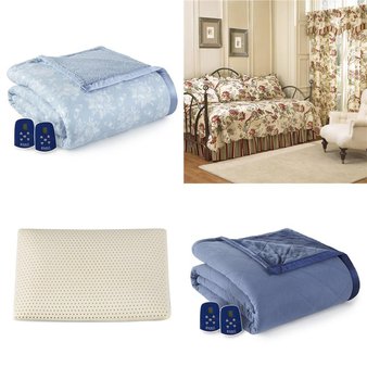 Pallet – 34 Pcs – Pillows and Blankets – Mixed Conditions – Better Trends, Madison Park, Waverly, Shavel Home Products