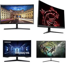 Pallet - 27 Pcs - Monitors - Damaged / Missing Parts / Tested NOT WORKING - Samsung, MSI, ACER, HP