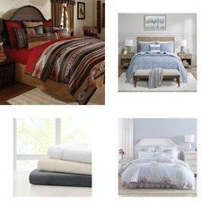 6 Pallets - 1457 Pcs - Curtains & Window Coverings, Decor, Bath, Sheets, Pillowcases & Bed Skirts - Like New or New Customer Returns - JC Penney