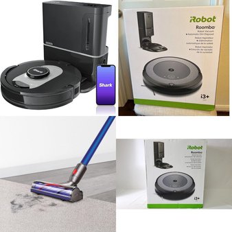 Pallet – 23 Pcs – Vacuums – Damaged / Missing Parts / Tested NOT WORKING – Dyson, iRobot Roomba, Shark, iRobot