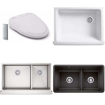 Pallet – 11 Pcs – Kitchen & Bath Fixtures, Hardware – Customer Returns – Toto, Kohler, Blanco, ProFlo