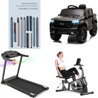 Pallet – 7 Pcs – Exercise & Fitness, Vehicles, Unsorted, Books – Customer Returns – MaxKare, GTRACING, Funtok, White Press