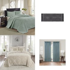 6 Pallets - 1734 Pcs - Curtains & Window Coverings, Decor, Bath, Sheets, Pillowcases & Bed Skirts - Mixed Conditions - Sun Zero, Kenney, Madison Park, Eclipse