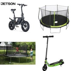 Pallet – 10 Pcs – Powered, Trampolines, Vehicles, Trains & RC, Cycling & Bicycles – Customer Returns – Razor, New Bright, Razor Power Core, Jetson