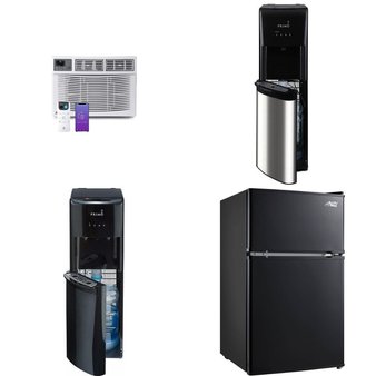 Pallet – 8 Pcs – Freezers, Bar Refrigerators & Water Coolers, Air Conditioners – Customer Returns – HISENSE, Primo Water, Primo, Arctic King