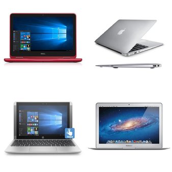28 Pcs – Laptop Computers – Refurbished (GRADE C) – DELL, Apple, HP, LENOVO