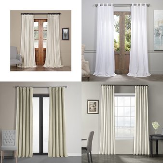Pallet – 291 Pcs – Curtains & Window Coverings – Mixed Conditions – Eclipse, Fieldcrest, Sun Zero, Exclusive Fabrics & Furnishing