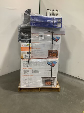 6 Pallets – 107 Pcs – Air Conditioners, Decorations & Favors, Heaters, LED & LCD – Untested Customer Returns – Major Retailer