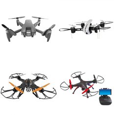 Pallet - 56 Pcs - Drones & Quadcopters Vehicles - Damaged / Missing Parts / Tested NOT WORKING - Protocol, Vivitar, SHARPER IMAGE, Voyage Aeronautics