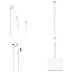 APPLE SPECIAL! 1 Pallet - 1149 Pcs - In Ear Headphones, Other - Untested Customer Returns - Apple