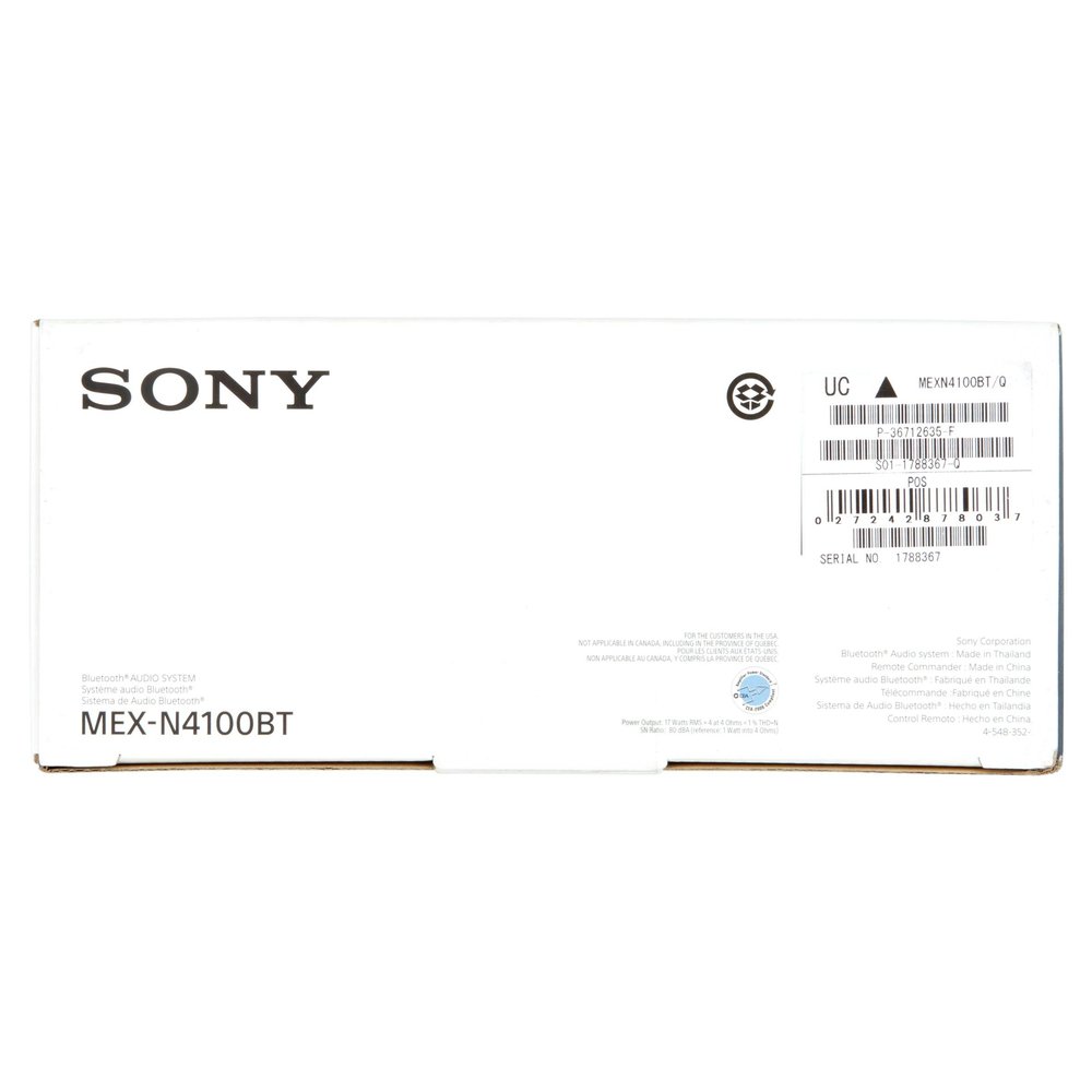 Sony MEX-N4100BT - Autoradio bluetooth USB