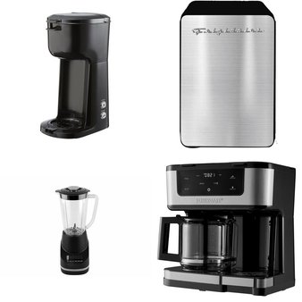 CLEARANCE! 3 Pallets – 124 Pcs – Food Processors, Blenders, Mixers & Ice Cream Makers, Kitchen & Dining, Single Cup Brewers, Hardware – Customer Returns – Mainstays, Hyper Tough, Select Surfaces, Ozark Trail