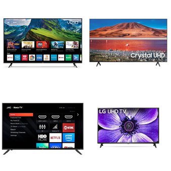 5 Pcs – LED/LCD TVs – Refurbished (GRADE C) – Samsung, VIZIO, JVC, LG