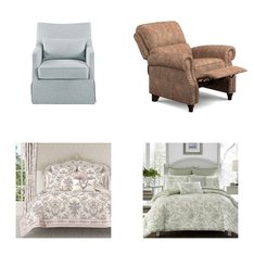 6 Pallets - 879 Pcs - Curtains & Window Coverings, Blankets, Throws & Quilts, Decor, Bath - Like New or New Customer Returns - JC Penney