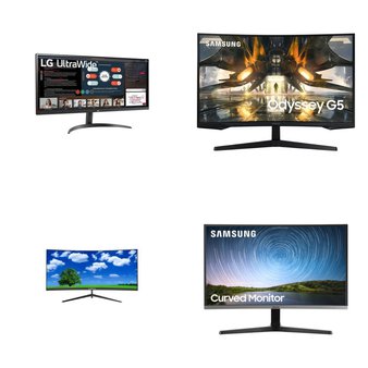 6 Pallets – 126 Pcs – Monitors, Unsorted – Customer Returns – Samsung, Onn, LG, ACER