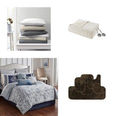 3 Pallets - 465 Pcs - Curtains & Window Coverings, Bedding Sets, Sheets, Pillowcases & Bed Skirts, Blankets, Throws & Quilts - Like New or New Customer Returns - JC Penney