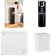 Pallet - 10 Pcs - Bar Refrigerators & Water Coolers, Freezers, Refrigerators - Customer Returns - HISENSE, Great Value, Galanz, Primo