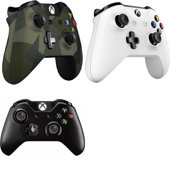 63 Pcs – Microsoft Xbox Video Game Controllers – Refurbished (GRADE B) – Models: EX6-00001, TF5-00001, GK4-00042