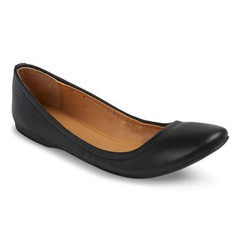 100 Pcs – Mossimo Supply Co. Women’s Ona Scrunch Ballet Flats – Black, Size 9.5 – New – Retail Ready