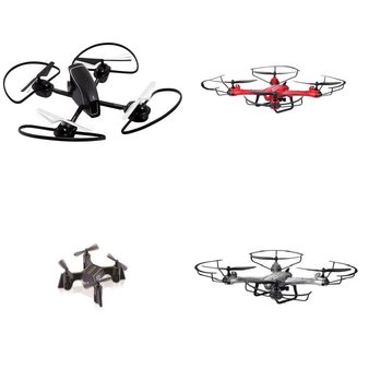 252 Pcs – Drones & Quadcopters – Tested Not Working – SHARPER IMAGE, Propel, Sky Viper, ProMark