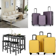 Pallet – 12 Pcs – Unsorted, Luggage, Dining Room & Kitchen, Heaters – Customer Returns – Zimtown, Travelhouse, SEGMART, Dreo