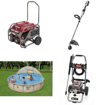 Pallet – 11 Pcs – Pressure Washers, Hand, Pools & Water Fun, Generators – Customer Returns – Hyper Tough, Torin Jack, Coleman, Black Max