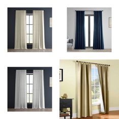 CLEARANCE! Pallet - 244 Pcs - Curtains & Window Coverings, Decor - Mixed Conditions - Eclipse, Fieldcrest, Sun Zero, Archaeo