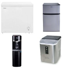 Pallet - 8 Pcs - Bar Refrigerators & Water Coolers, Freezers, Ice Makers, Refrigerators - Customer Returns - Primo International, Galanz, HISENSE, Frigidaire