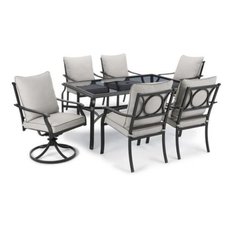 Pallet - homeTrends Newport Dining Set, 19-piece - Open Box Customer Returns - HomeTrends