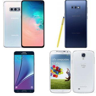 CLEARANCE! 5 Pcs – Motorola XT1952-2 Moto G7 Play 32 GB GSM Android Smartphone, Black, Samsung Galaxy Note 5 32GB Black Sapphire US Celular SM-N920RZKAUSC, Samsung Galaxy SM-N960XU Note 9 Blue, Samsung SPHG970UWHT Galaxy S10e with 128GB Memory Cell Phone Prism – White – Refurbished (BRAND NEW, GRADE A – Not Activated)