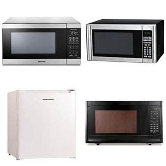 Pallet – 9 Pcs – Microwaves, Toasters & Ovens – Customer Returns – Hamilton Beach, Panasonic, Rival, Oster