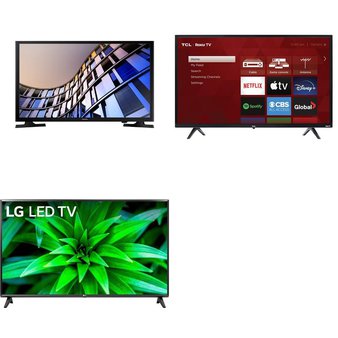 6 Pcs – LED/LCD TVs – Refurbished (GRADE A) – Samsung, TCL, LG