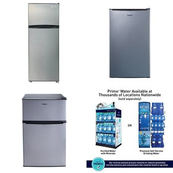 Pallet – 6 Pcs – Refrigerators, Bar Refrigerators & Water Coolers – Customer Returns – Galanz, Primo International, Frigidaire