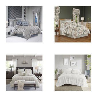 6 Pallets – 438 Pcs – Rugs & Mats, Bedding Sets, Curtains & Window Coverings, Blankets, Throws & Quilts – Mixed Conditions – Unmanifested Home, Window, and Rugs, Madison Park, Elrene Home Fashions, Regal Home Collections, Inc.