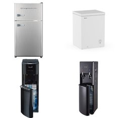 CLEARANCE! Pallet – 9 Pcs – Bar Refrigerators & Water Coolers, Freezers, Refrigerators – Customer Returns – Frigidaire, Primo, Primo Water, Frigidaire Professional