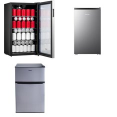 Pallet – 7 Pcs – Bar Refrigerators & Water Coolers, Refrigerators – Customer Returns – Galanz, HISENSE, Arctic King