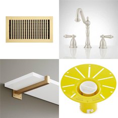 Flash Sale! Pallet – 124 Pcs – Unsorted, Hardware, Bath, Kitchen & Bath Fixtures – Open Box Like New – Signature Hardware, Park Harbor, Miseno