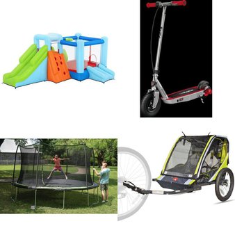 Pallet – 8 Pcs – Powered, Outdoor Sports, Trampolines, Vehicles, Trains & RC – Customer Returns – Bestway, JumpKing, Razor Power Core, New Bright