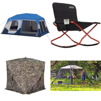 Pallet – 18 Pcs – Camping & Hiking, Hunting – Customer Returns – Coleman, Ozark Trail, Rhino